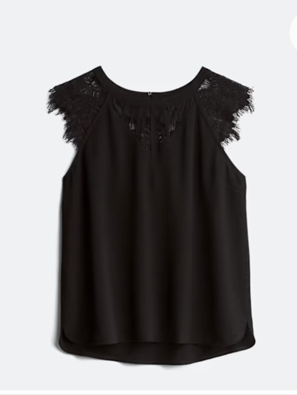 41 Hawthorn Black Lace-Trim Cap Sleeve Camisole